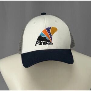 Patagonia Youth Trucker Hat Shark Fin Cap Mountain Sun Snapback Hiking Outdoor